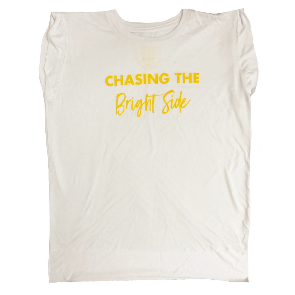 Chasing the Bright Side White Tee