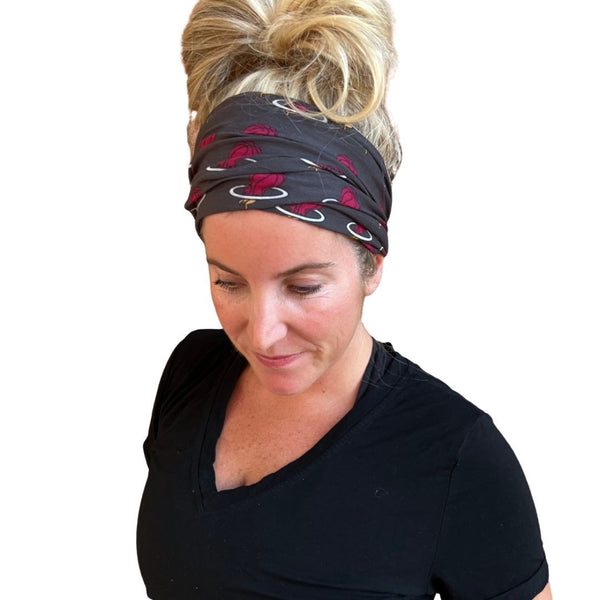 Miami Heat Tube Turban Headband Headbands of Hope