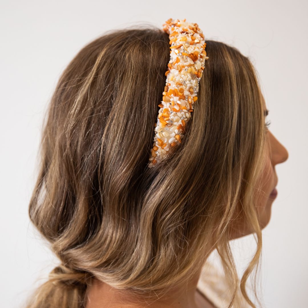 All that Glitters Headband - Orange