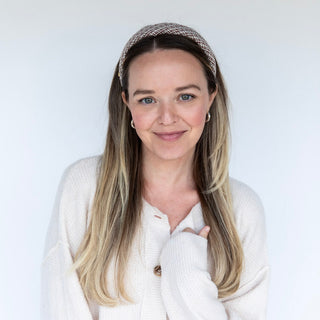 Classic Padded Tweed Headband - Espresso Maroon - Headbands of Hope