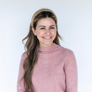 Classic Pearl Headband - Tan - Headbands of Hope