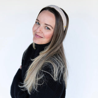 Classic Padded Tweed Headband - Cream Beige - Headbands of Hope