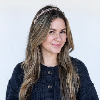 Knotted Tweed Headband - Espresso Maroon - Headbands of Hope