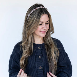 Knotted Tweed Headband - Espresso Maroon - Headbands of Hope