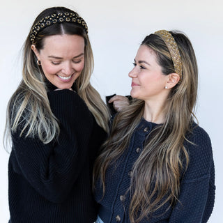 Embellished Starburst Padded Headband - Gold - Headbands of Hope