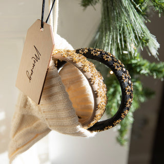 Embellished Starburst Padded Headband - Gold - Headbands of Hope