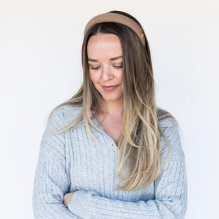 Classic Padded Headband - Light Brown - Headbands of Hope