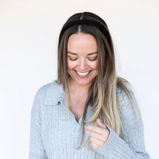 Classic Padded Thin Headband  - Black - Headbands of Hope