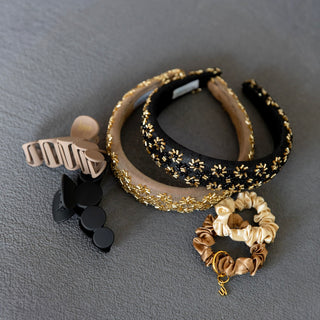 Embellished Starburst Padded Headband - Gold - Headbands of Hope