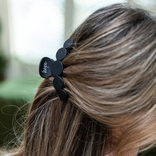 Matte Dot Claw Clip  - Black