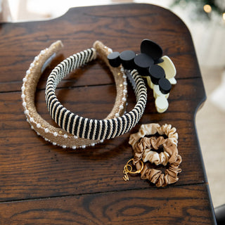 Matte Dot Claw Clip  - Cream - Headbands of Hope