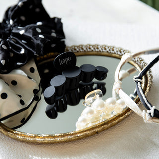 Small Dots Clip - Pearl White - Headbands of Hope