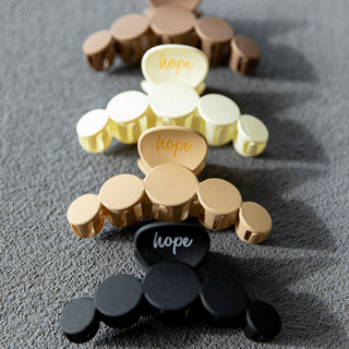 Matte Dot Claw Clip  - Cream - Headbands of Hope