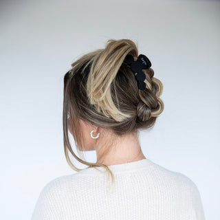 Matte Dot Claw Clip  - Black - Headbands of Hope