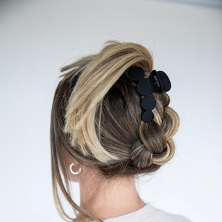 Matte Dot Claw Clip  - Black