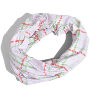 Luxe Reversible Tube Turban - Holiday Plaid