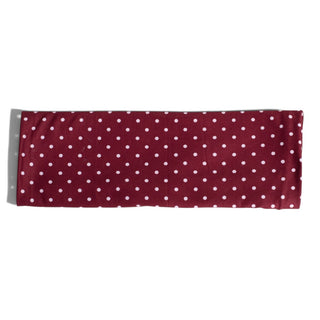 Luxe Reversible Tube Turban - Maroon Polka Dots