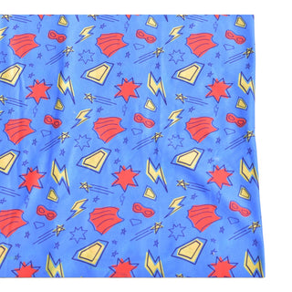 Luxe Reversible Tube Turban - Blue Superhero