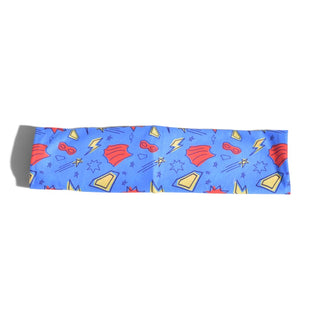 Luxe Reversible Tube Turban - Blue Superhero
