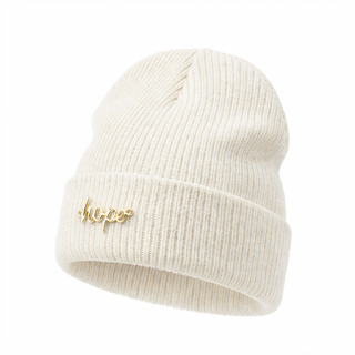 Classic Ribbed Knit Beanie - Ivory - Headbands of Hope