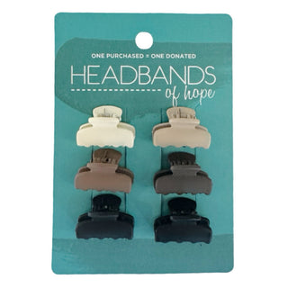 Mini Matte Claw Clip Set - Neutral - Headbands of Hope