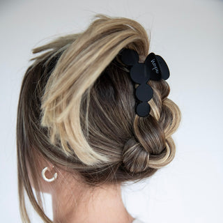 Matte Dot Claw Clip  - Black - Headbands of Hope