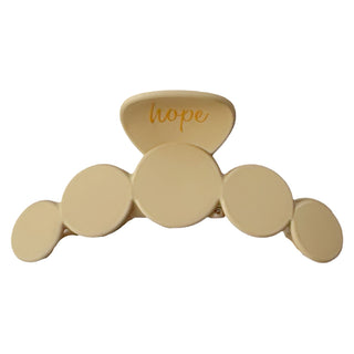Matte Dot Claw Clip  - Tan - Headbands of Hope