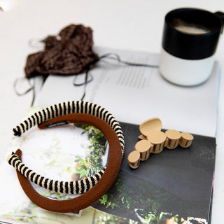 Classic Padded Thin Headband  - Dark Brown - Headbands of Hope