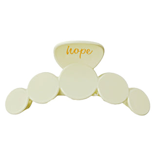 Matte Dot Claw Clip  - Cream - Headbands of Hope