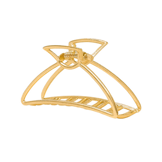 Medium Triangle Claw Clip – Gold Metal - Headbands of Hope