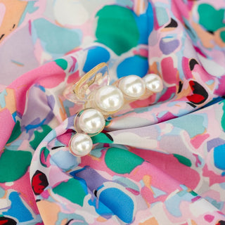 Small Dots Clip - Pearl White - Headbands of Hope