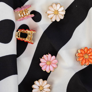 Mini Claw Clip Set of 6 - Daisy Blooms - Headbands of Hope