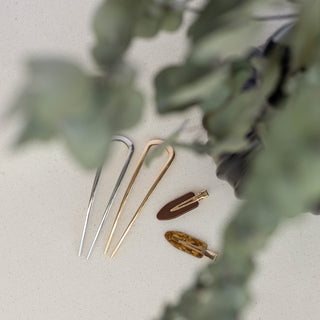Hair Pin Set of 2 - Gold + Silver - Headbands of Hope