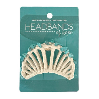 Raffia Seashell Hair Claw Clip - Teal - Headbands of Hope