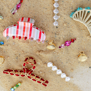 Barrette Hair Clip Set of 2 - Pearl White - Headbands of Hope