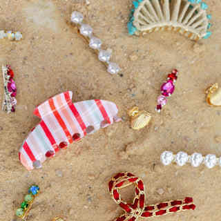 Barrette Hair Clip Set of 2 - Pearl White - Headbands of Hope