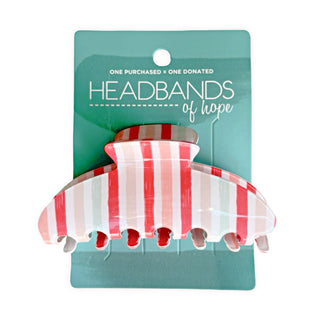 Medium Hair Claw Clip - Stripe Sunset - Headbands of Hope