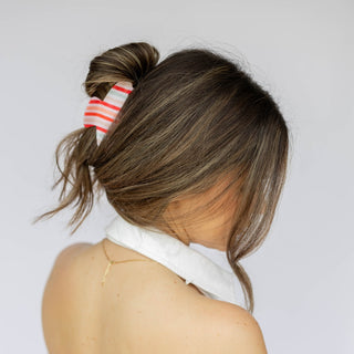 Medium Hair Claw Clip - Stripe Sunset