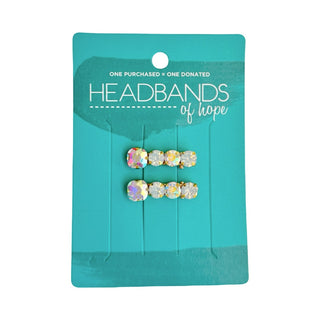 Small Barrette Hair Clip - White - Headbands of Hope