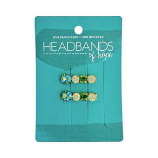 Small Barrette Hair Clip - Jade Green - Headbands of Hope
