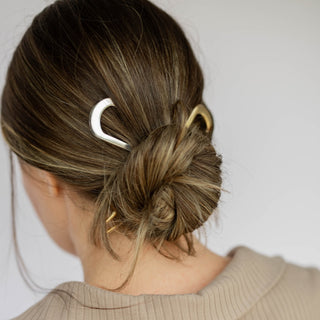 Hair Pin Set of 2 - Gold + Silver - Headbands of Hope