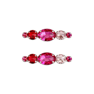 Small Barrette Hair Clip - Pink Gems - Headbands of Hope