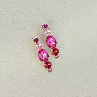 Small Barrette Hair Clip - Pink Gems - Headbands of Hope