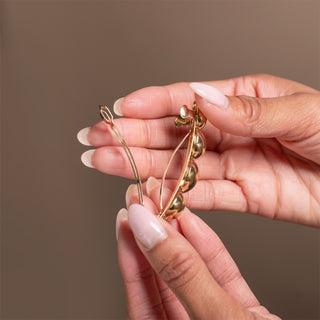 Pearl Bubble Barrette  - Gold