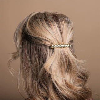 Twist Bar Barrette  - Gold