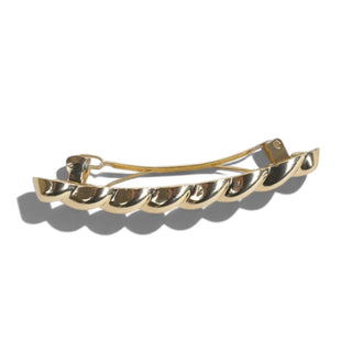 Twist Bar Barrette  - Gold