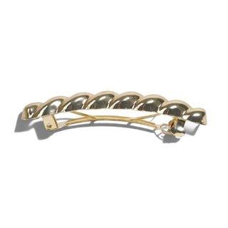 Twist Bar Barrette  - Gold