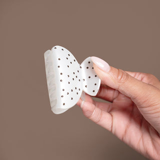 Medium Claw Clip Set of 2 - Black Stars + Cream Polka Dots