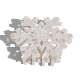Pearl Snowflake Hair Clip - Ivory