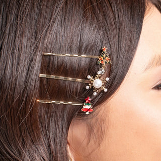 Christmas Bobby Pin Set - Merry & Bright